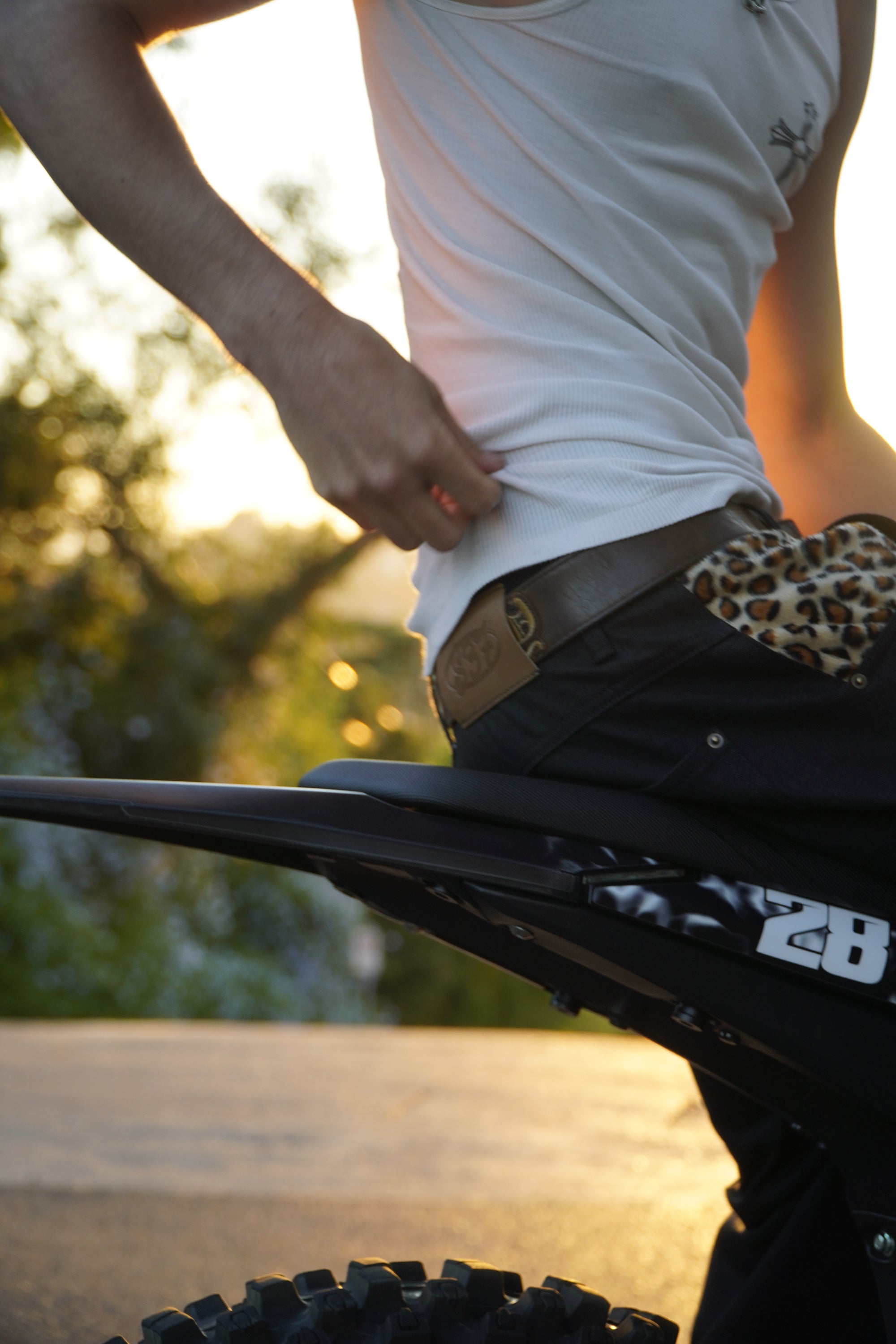 jet black cheetah selvedge