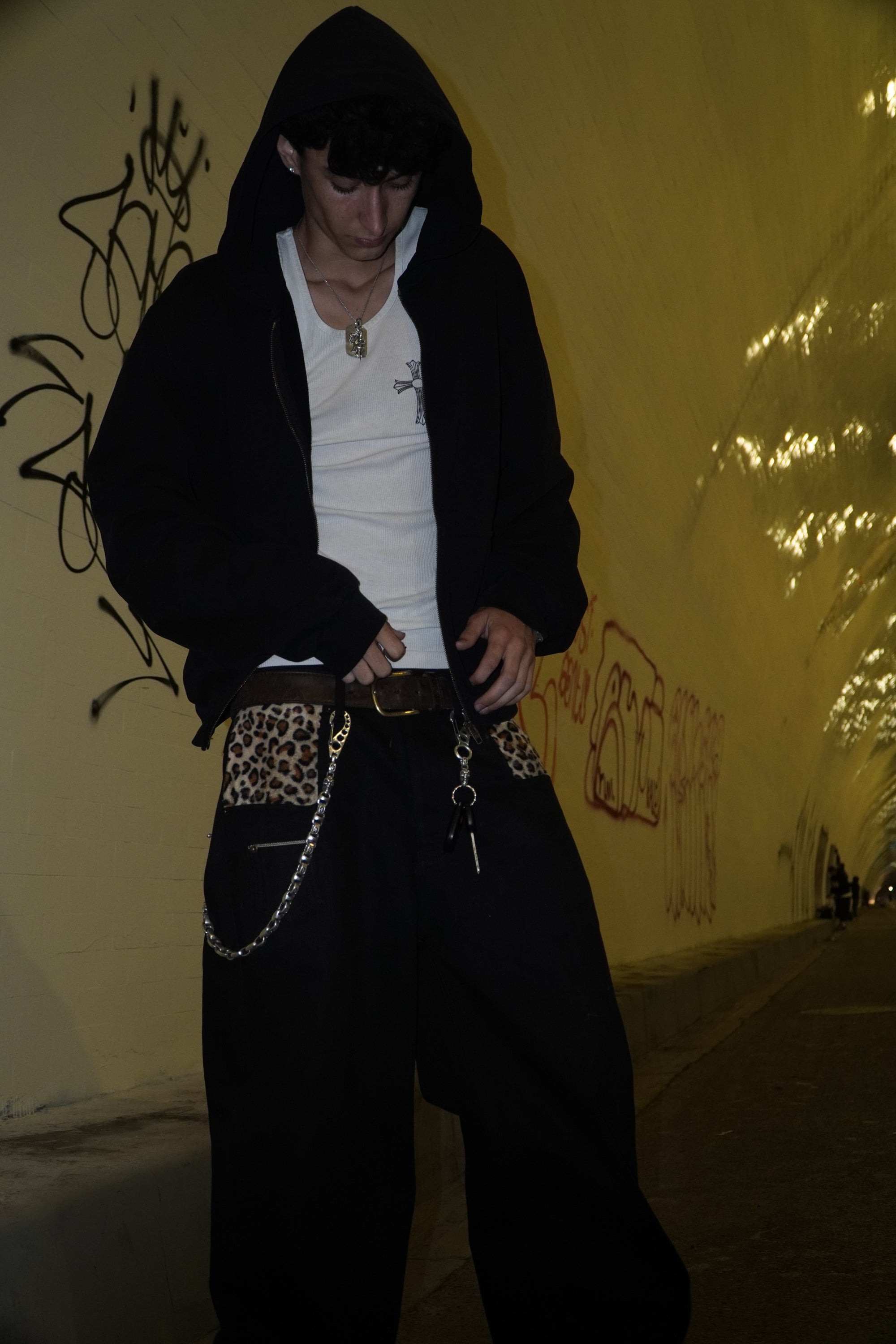 jet black cheetah selvedge