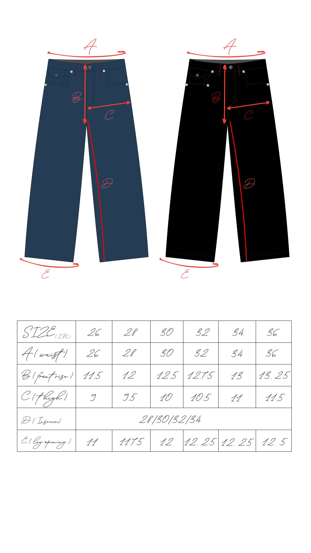 "everyday" denim jet black